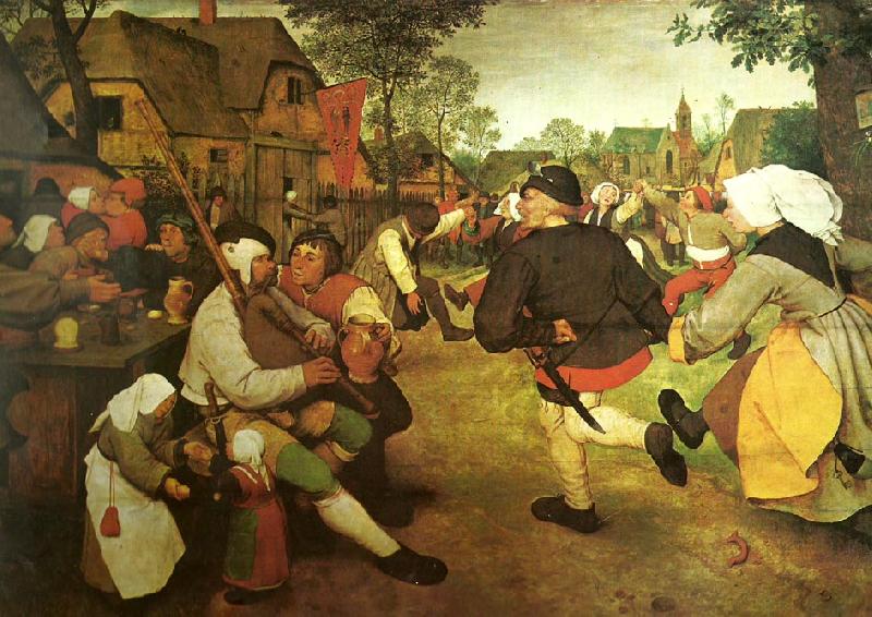 Pieter Bruegel bonddansen oil painting image